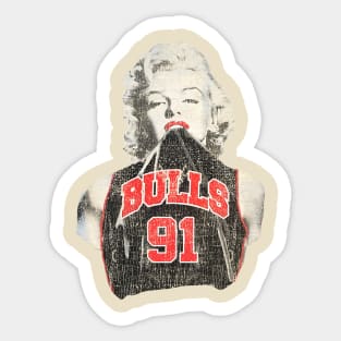 Retro - Marilyn Monroe Chicago Dennis Rodman Sticker